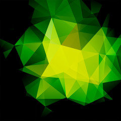 Background of green, black geometric shapes. Mosaic pattern. Vector EPS 10. Vector illustration.