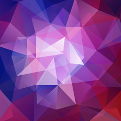 Fototapeta na wymiar Background of pink, purple, blue geometric shapes. Mosaic pattern. Vector EPS 10. Vector illustration