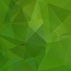 Obraz na płótnie Canvas Geometric pattern, polygon triangles vector background in green tone. Illustration pattern