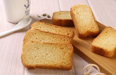 Healthy and crunchy breakfast 