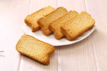 Healthy and crunchy breakfast 