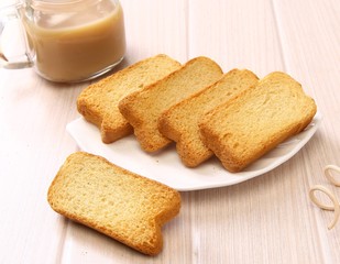 Healthy and crunchy breakfast 