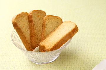 Healthy and crunchy breakfast 