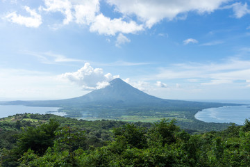 View of Ometepe Island and Concepcion Volcano from the Peak of Maderas Volcano © James Kelley