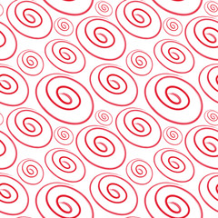 abstract pink white seamless vector pattern, pink lines and strokes, watercolor strokes, dashes and curls pattern, doodle lines pattern, abstract lines on white background, seamless vector background