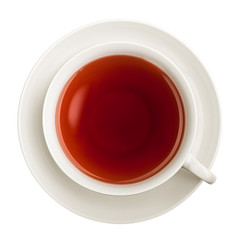 Cup of tea, isolated on white background, clipping path, full depth of field