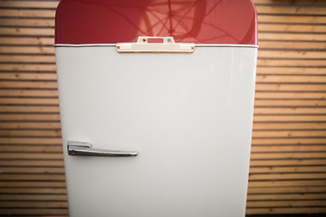 Vintage refrigerator detail