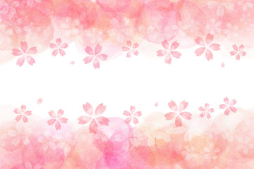 桜 花 春 水彩 背景