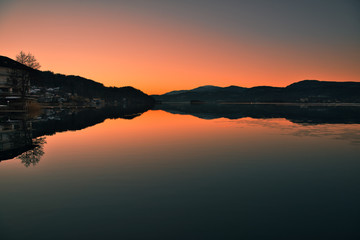 Wörthersee im Abendlicht / Kärnten