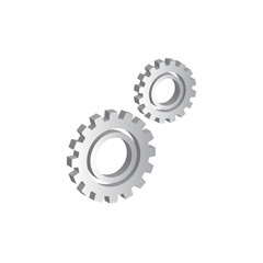 3d vector illustration of gears, cogwheels or cogs