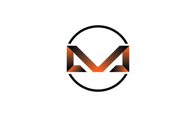 M letter logo design