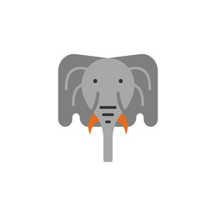elephant, mammal, zoo icon. Element of color African safari icon. Premium quality graphic design icon. Signs and symbols collection icon for websites, web design