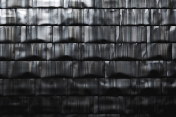 Dark titanium bricks wall 
