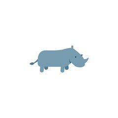 rhino, zoo, animal icon. Element of color African safari icon. Premium quality graphic design icon. Signs and symbols collection icon for websites, web design