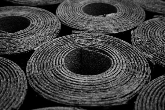 Roofing Felt. Rolls Of Bitumen