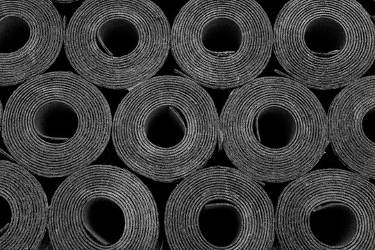 Waterproof Bitumen Roll Covered With Insulation Materials. Stock Photo,  Picture and Royalty Free Image. Image 131033788.