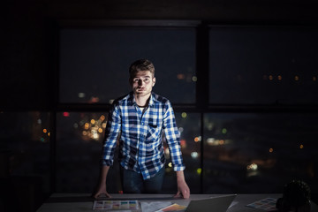 young male engineer on construction site