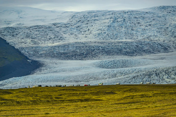 Wilderness in Vatnajökull National Park at South part of Iceland, summer time