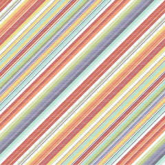 Multicolor abstract striped seamless pattern