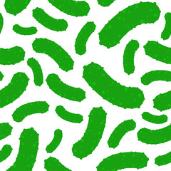 Cucumber pattern seamless. Vegetable background vector illustration