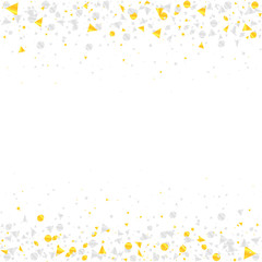 Golden and silver confetti