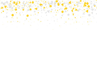 Golden and silver confetti