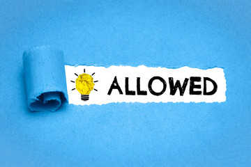 allowed