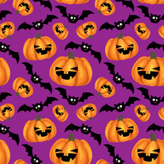 Halloween seamless pattern.