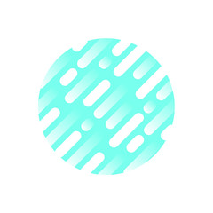 Blue abstract modern round logo. Vector illustration.