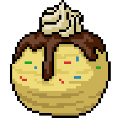 vector pixel art ice cream