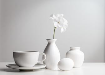 White still life.