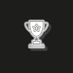 Simple Trophy Cup Vector Icon