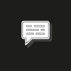 Simple Message Vector Icon