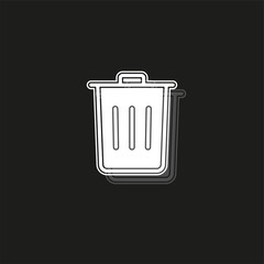 Simple Trash Vector Icon