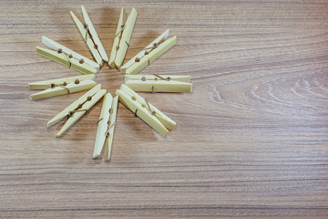 christmas decoration on wooden background