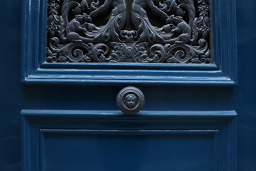 blue door