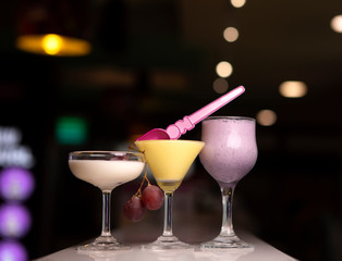 Ice Cream with Dark and Colorful background