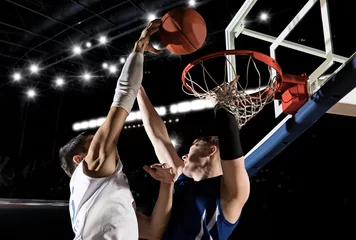 Foto op Plexiglas Two basketball players in action © Andrey Burmakin