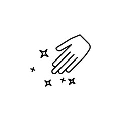 Hand, magic, stars, shine icon. Element of magic for mobile concept and web apps icon. Thin line icon for website design and development
