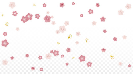 Vector Spring or Summer Sale Background with Flowers and Percent for Banner Design. Good for Special Hot Holiday Discount Offer, Black Friday, Fashion Promotion Action. Romantic Sakura Illustration.