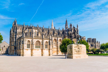 Fototapeta premium The Monastery of Santa Maria da Vitoria in Batalha is a Dominican monastery in the Portuguese city of Batalha. It is inscribed on the UNESCO World Heritage List.
