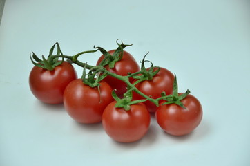 fresh tomatoes on the vine
