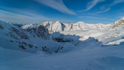 Naklejka premium mountains in winter