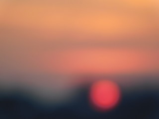 sole al tramonto