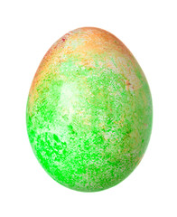 Colorful Easter Egg isolated on white