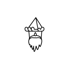 Magician, magic man icon. Element of magic for mobile concept and web apps icon. Thin line icon for website design and development