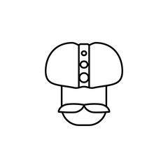 Magician, magic man icon. Element of magic for mobile concept and web apps icon. Thin line icon for website design and development