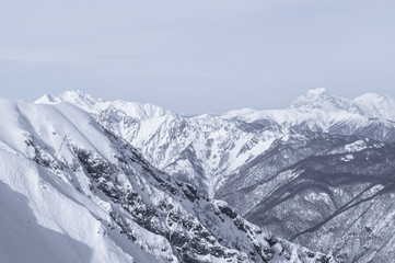 mountains winter snow