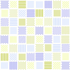 Mosaic, seamless geometric pattern, vector