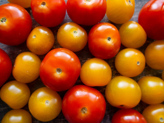 Juicy fresh cherry tomatoes